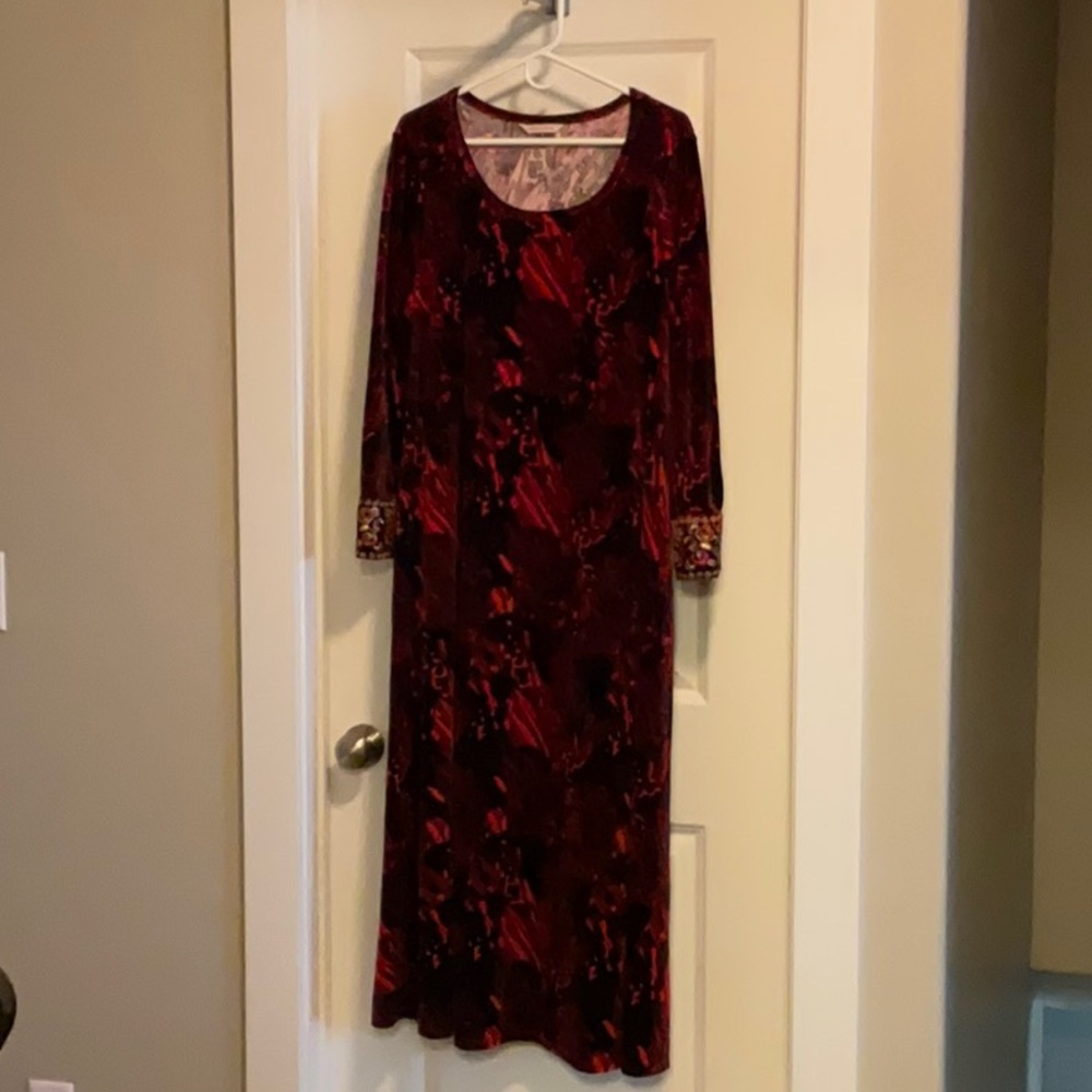Soft Surroundings Stretch Velvet Dress